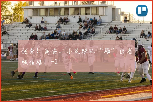 优秀！高安二小足球队“踢”出省级佳绩！